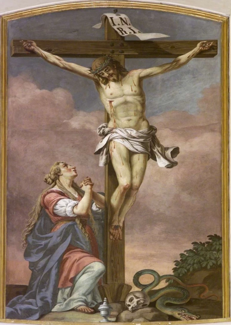 57-Orelli V.A. (1806), Cristo crocifisso e la Maddalena